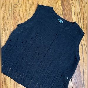 Cropped sweater tank